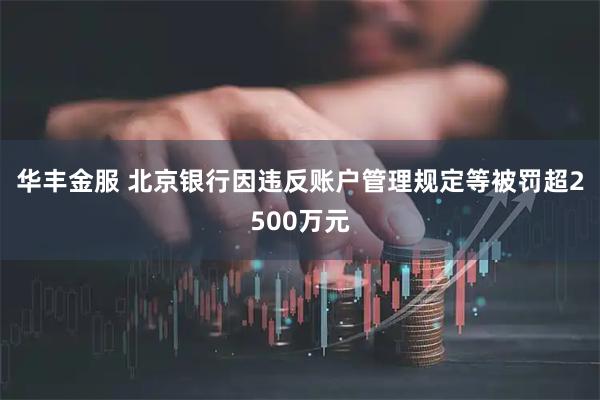 華豐金服 北京銀行因違反賬戶管理規(guī)定等被罰超2500萬元