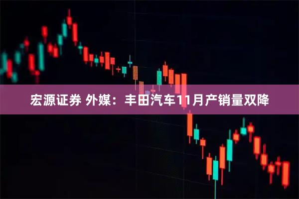 宏源證券 外媒：豐田汽車11月產(chǎn)銷量雙降